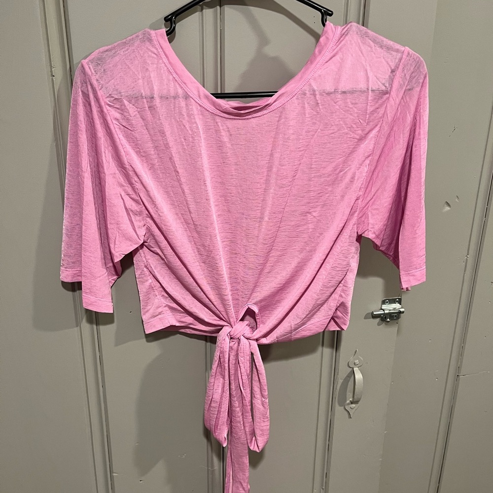 Fabletics Cropped Wrap Top Size Small